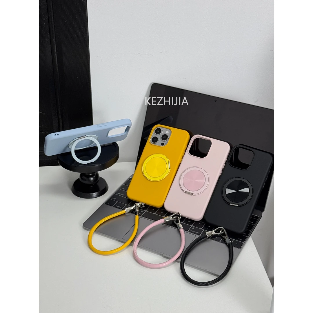 【壳之】高级肤感软壳➕360支架适用苹果16/15/14/13/12手机壳11华为