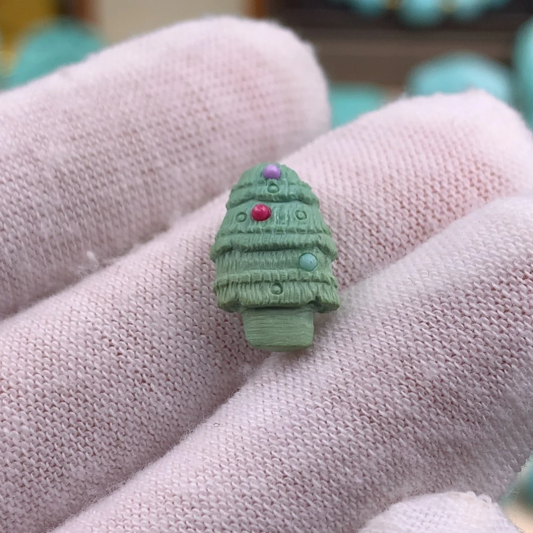 绿松石未镶嵌圣诞树