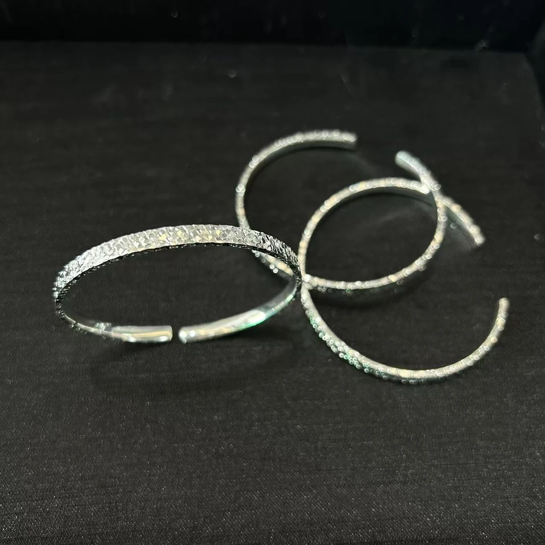 足银银制品 足银碎碎银手镯（多样性发一件）