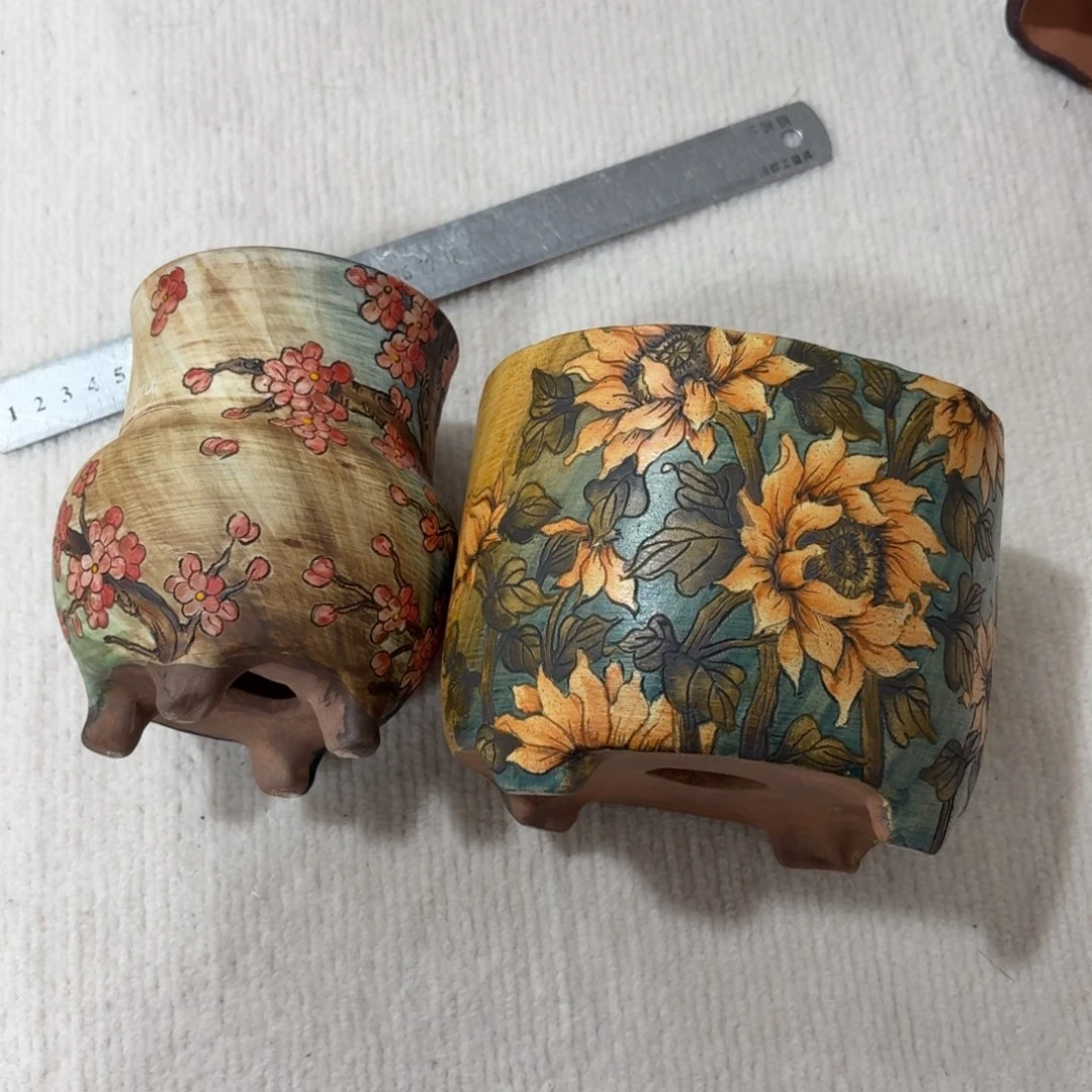 *****紫砂花盆陶瓷多肉花盆微瑕