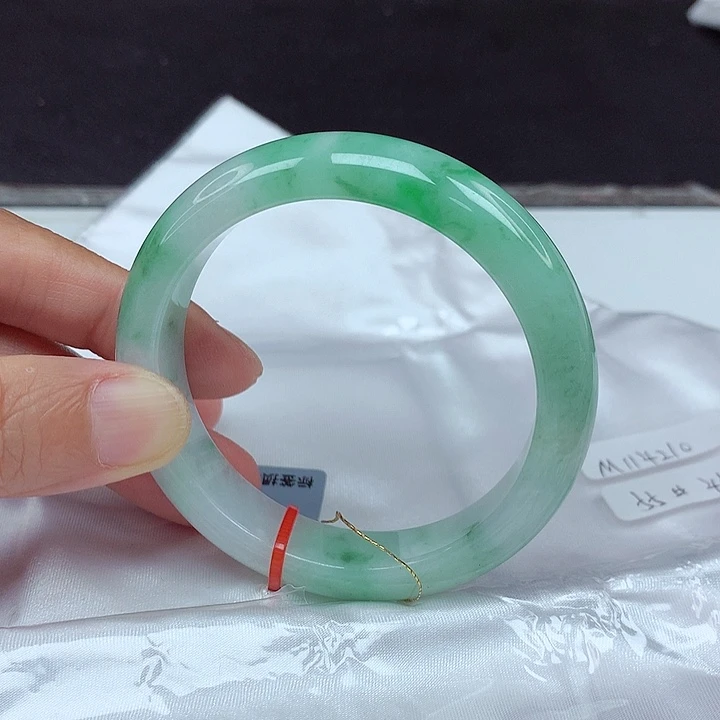 翡翠未镶嵌手镯55圈4210