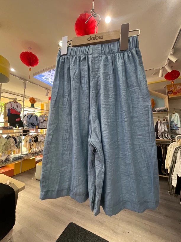 30192B 达巴夏季休闲做旧复古休闲七分裤