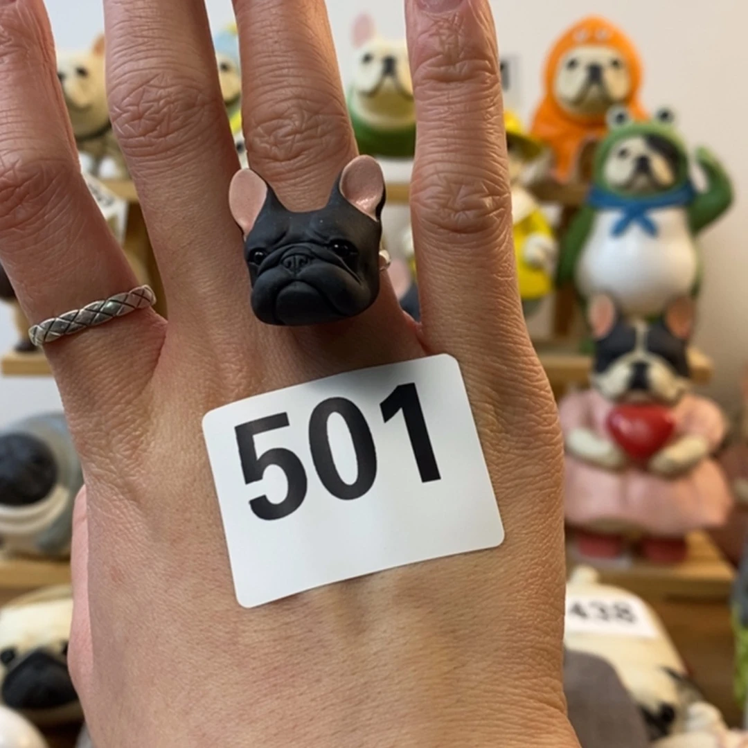 【闪购商品】501黑牛戒指陶瓷周边