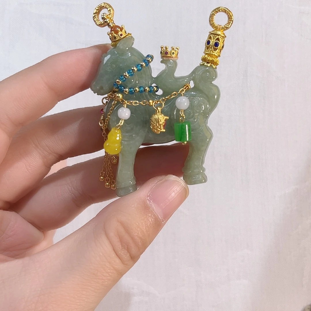 翡翠合金吊坠(赠链)