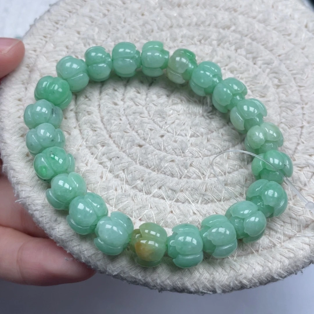 翡翠未镶嵌颈饰天然A货缅甸翡翠10.3mm