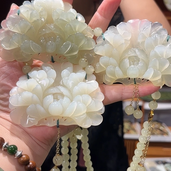 未镶嵌岫玉毛衣链