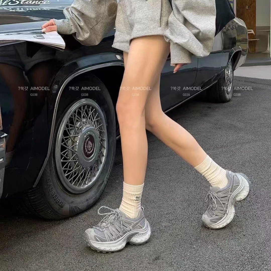 时尚百搭潮流舒适厚底复古透气女款休闲运动老爹鞋