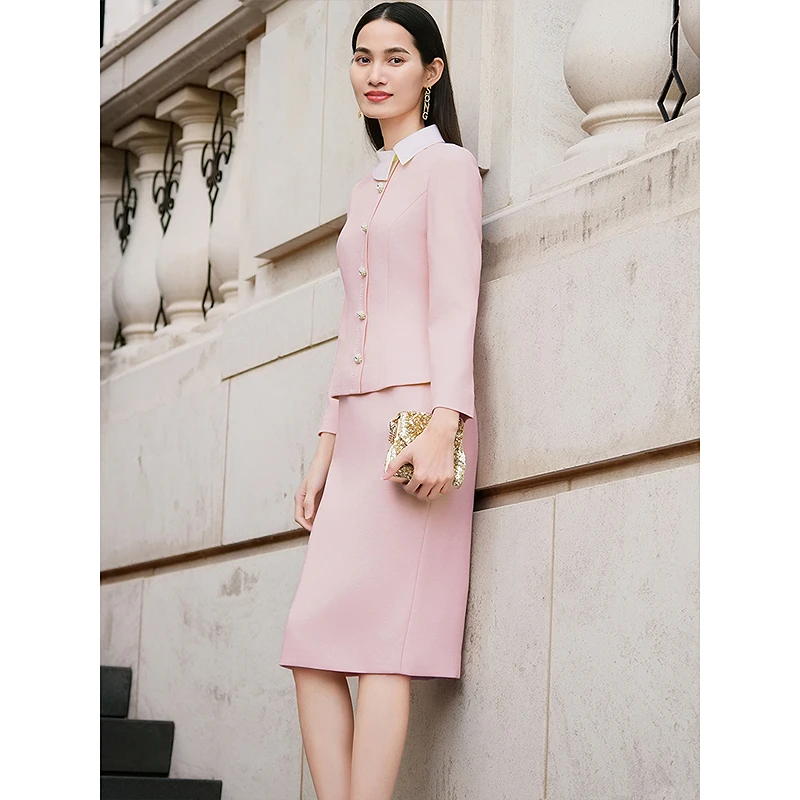 Song of Song/歌中歌气质长袖时尚春季通勤优雅连衣裙5C65105400