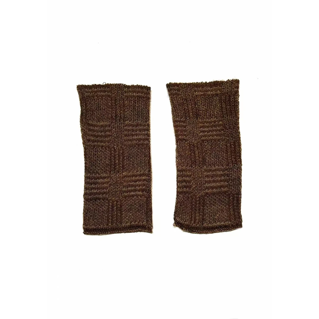 左岸迷香 Z25FW7234 布衣分享原创小众秋冬复古毛线【针织袖套】