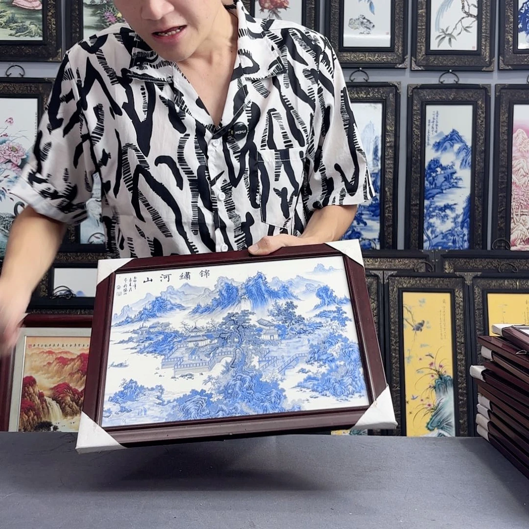 摆件景德镇陶瓷瓷板画