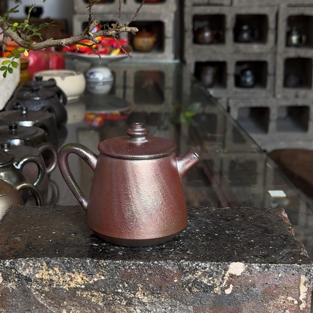 建水紫陶紫泥柴烧茶具