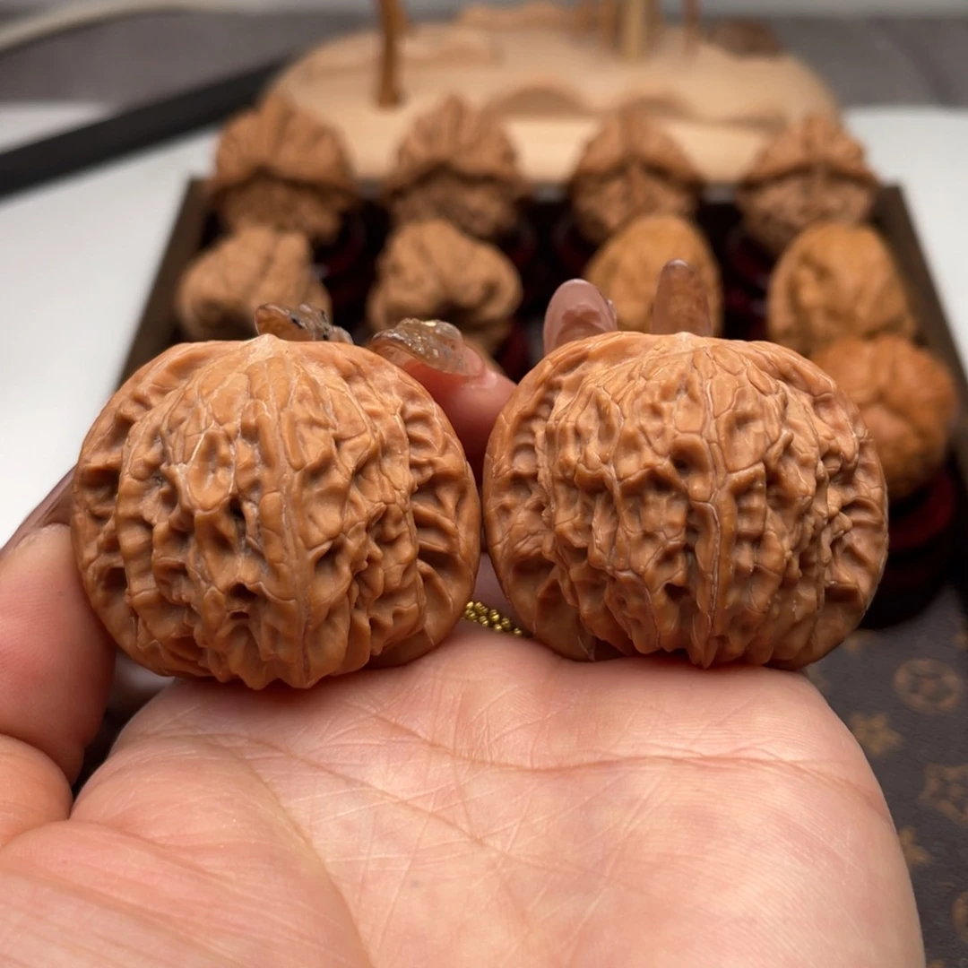 桃核把件磨盘全品40