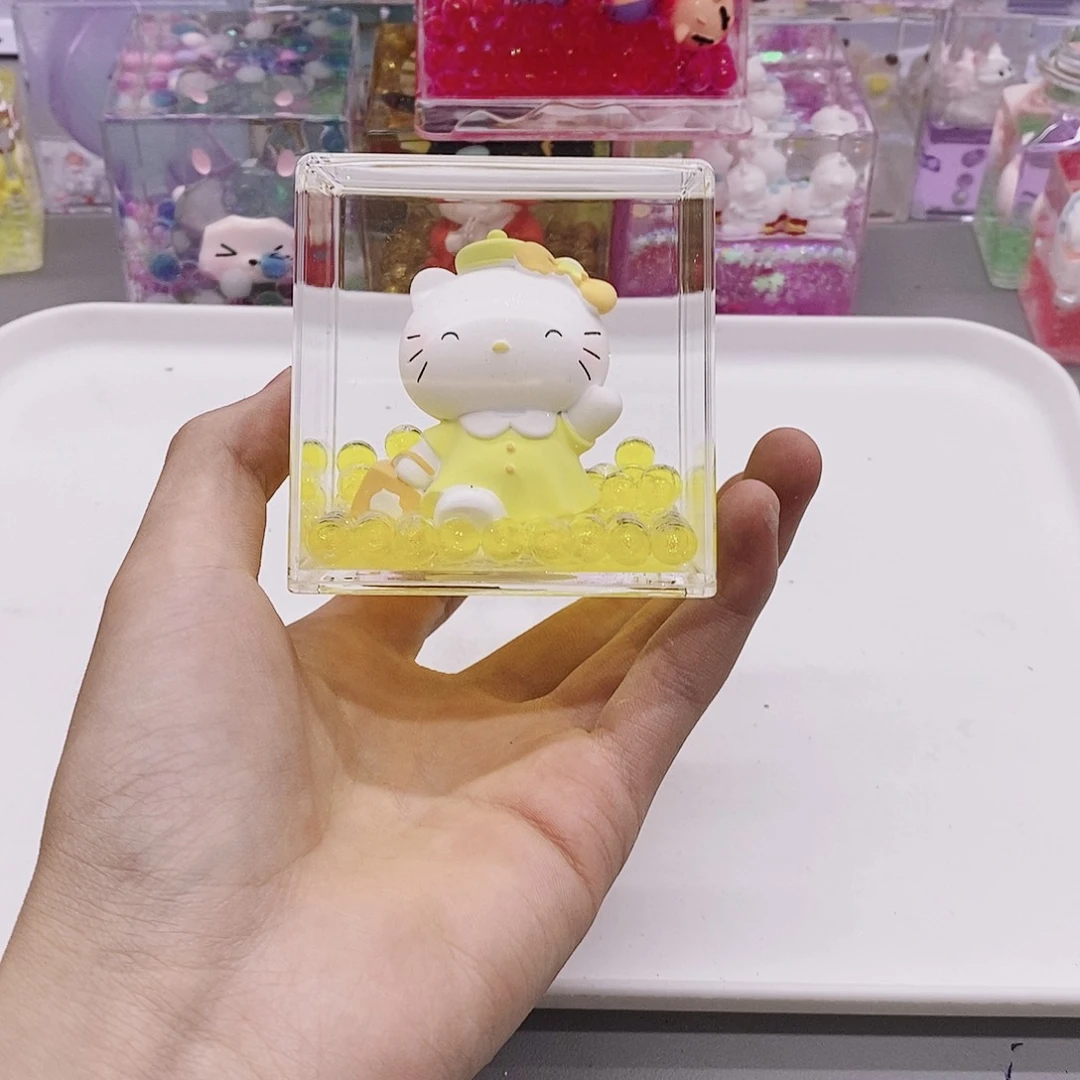 有机玻璃7×7大方流沙瓶