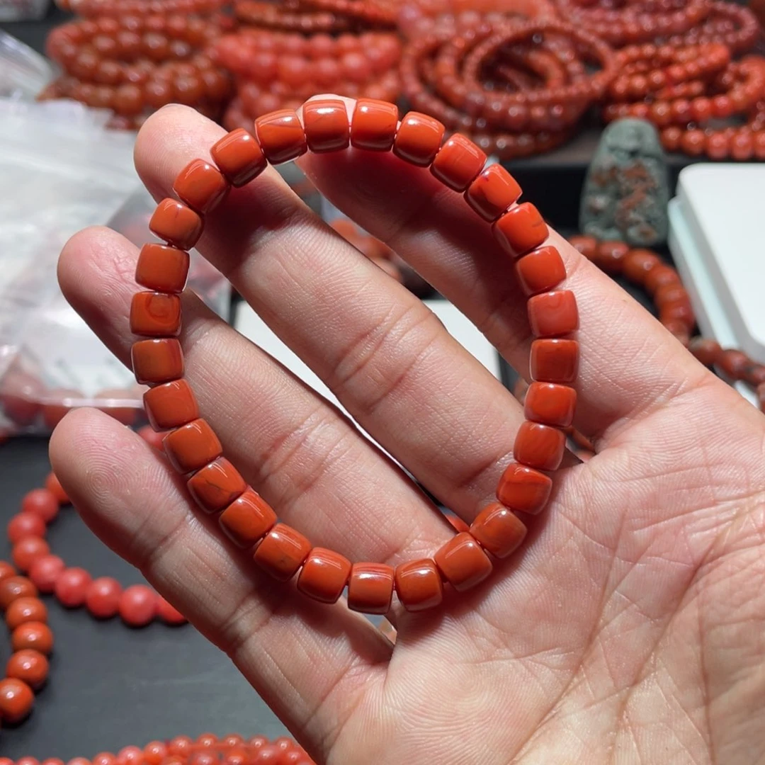 南红玛瑙手链未镶嵌