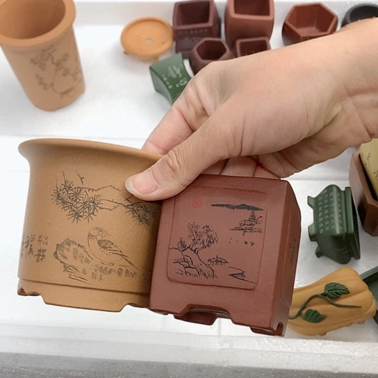 【闪购商品】紫砂花盆K****g紫砂花盆