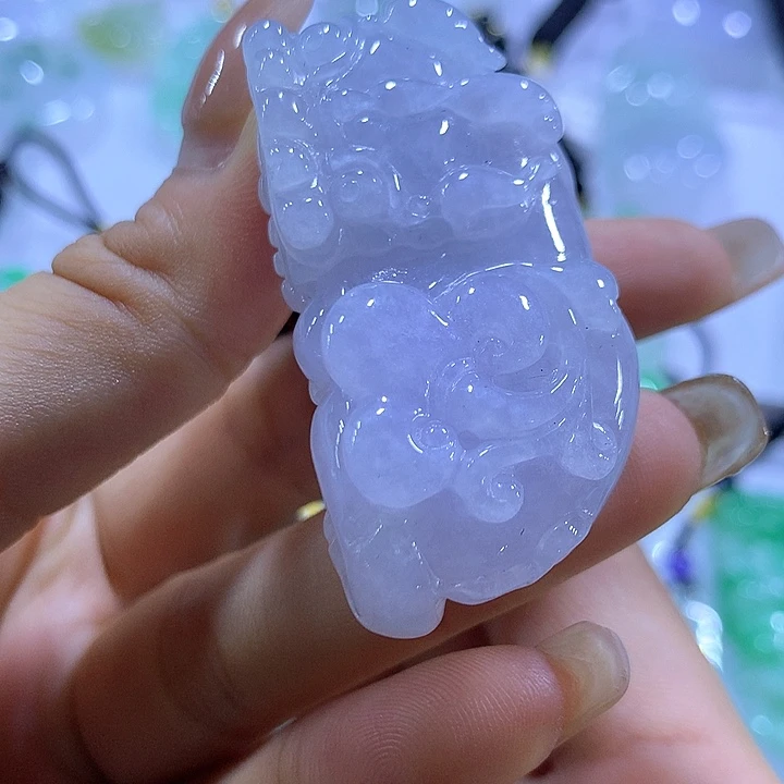 翡翠未镶嵌颈饰天然翡翠A货吊坠