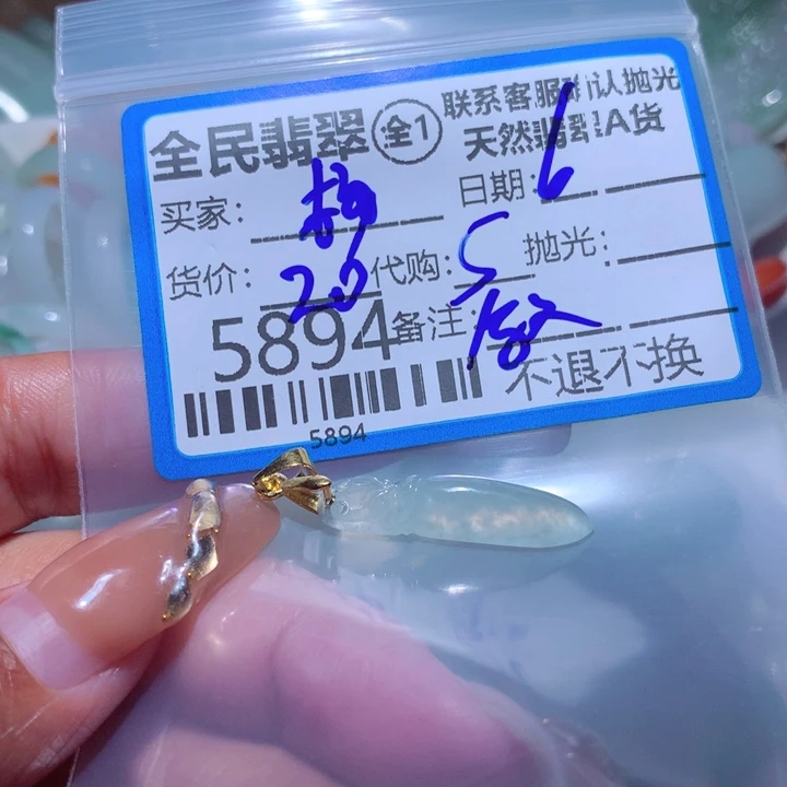 翡翠颈饰未镶嵌杨*英