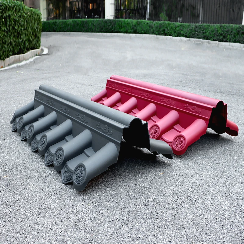 梦古特厚双面瓦5.8斤加高大波一体足3毫米厚围墙瓦仿古加厚墙帽