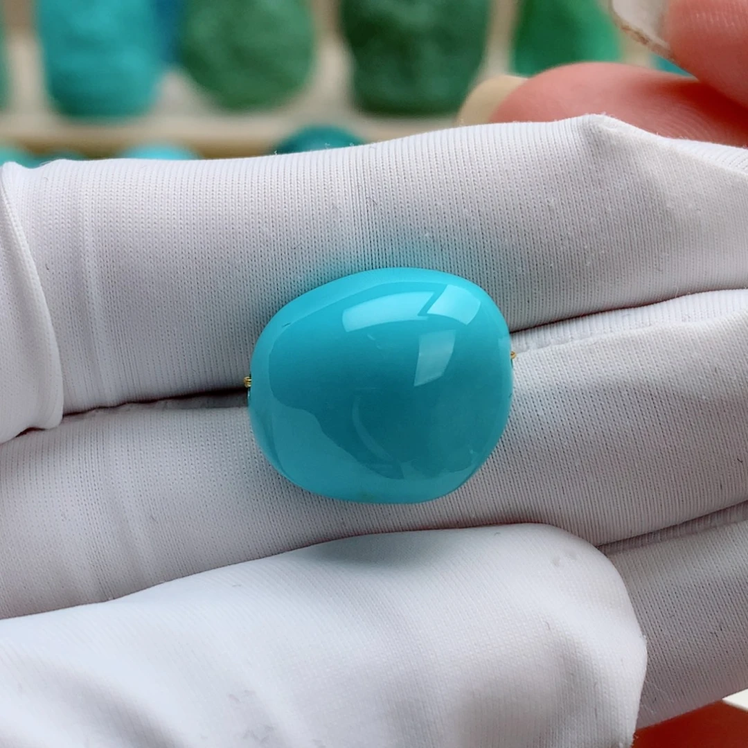 绿松石未镶嵌挂件