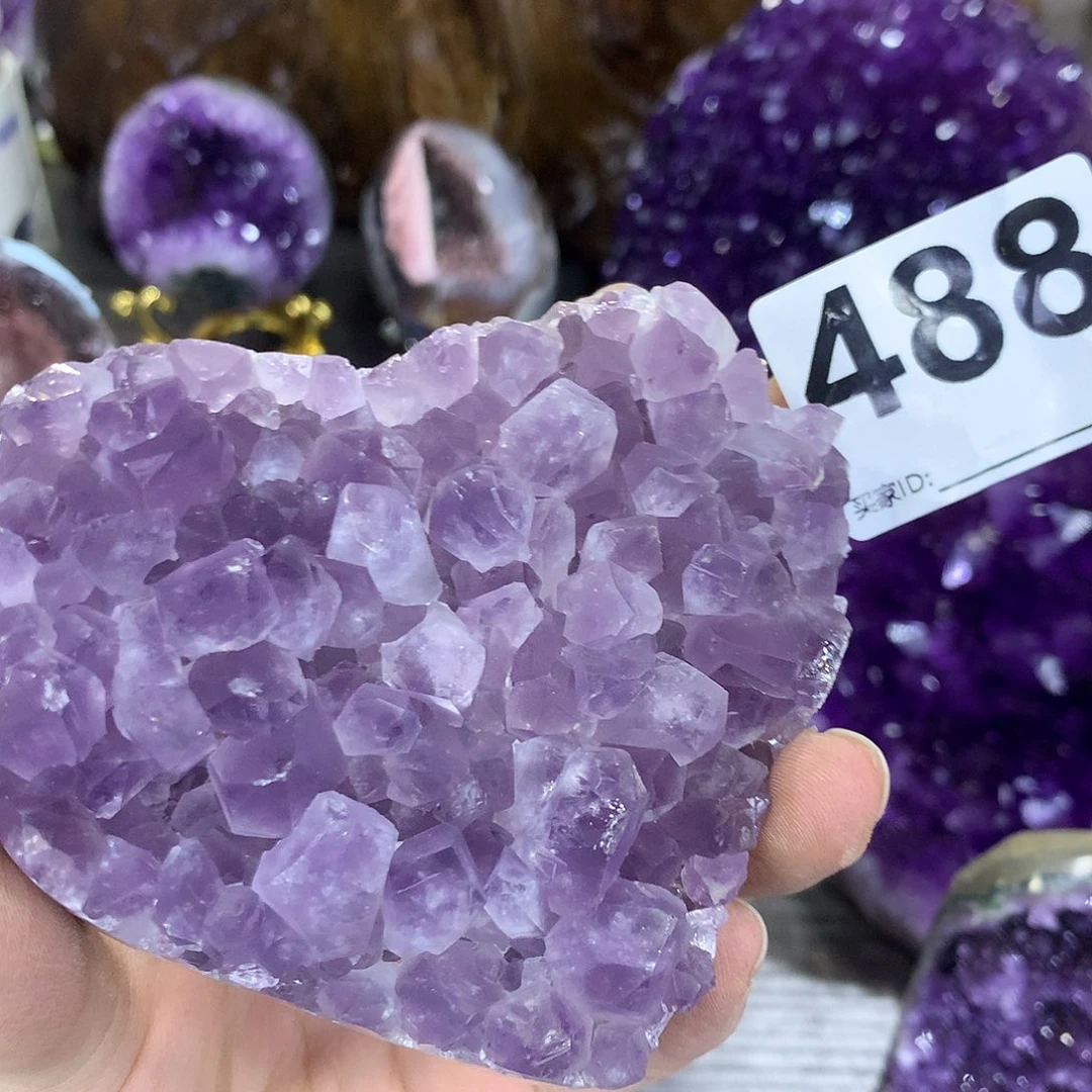 紫晶珠宝半成品未镶嵌488