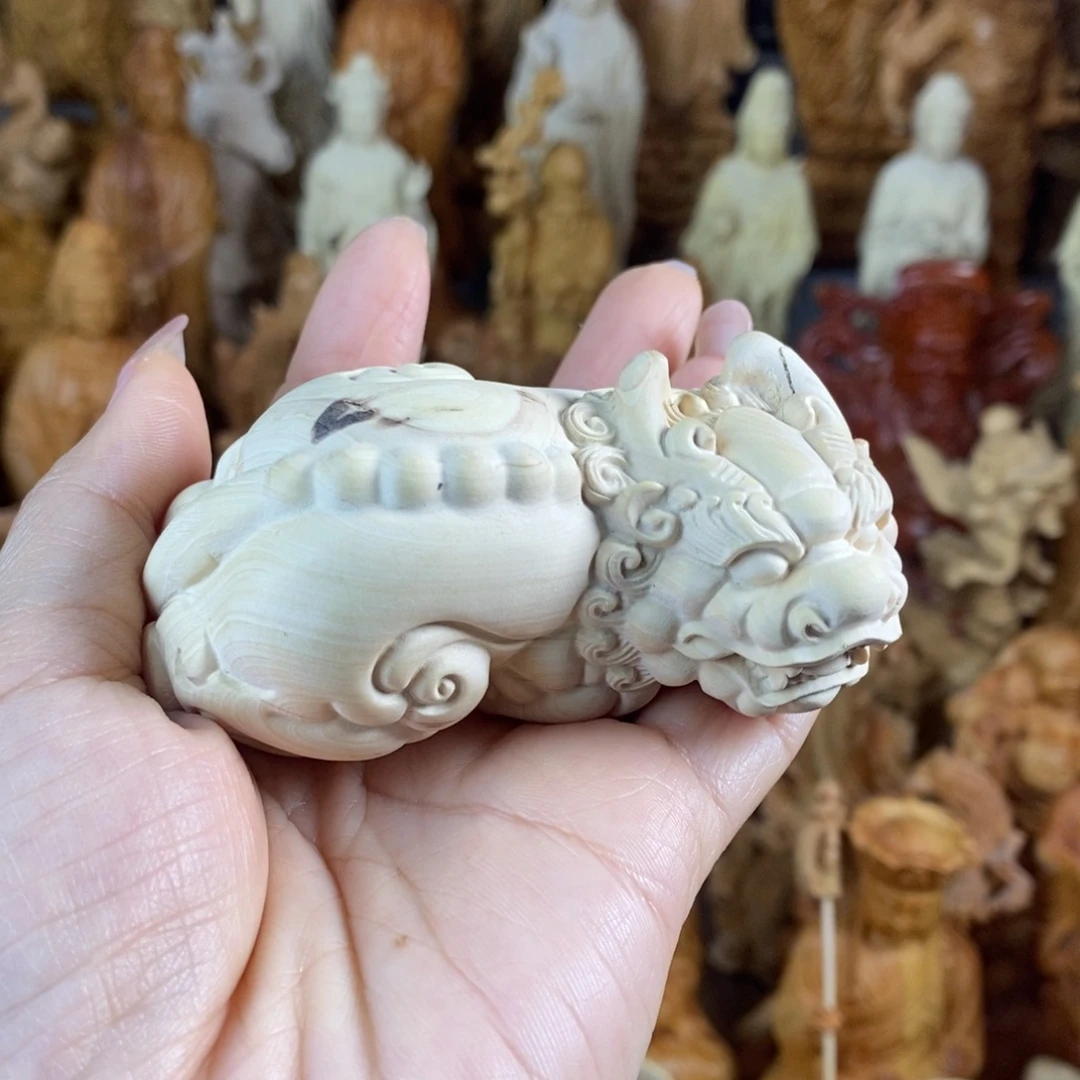 木黄杨微瑕8长貔貅一只