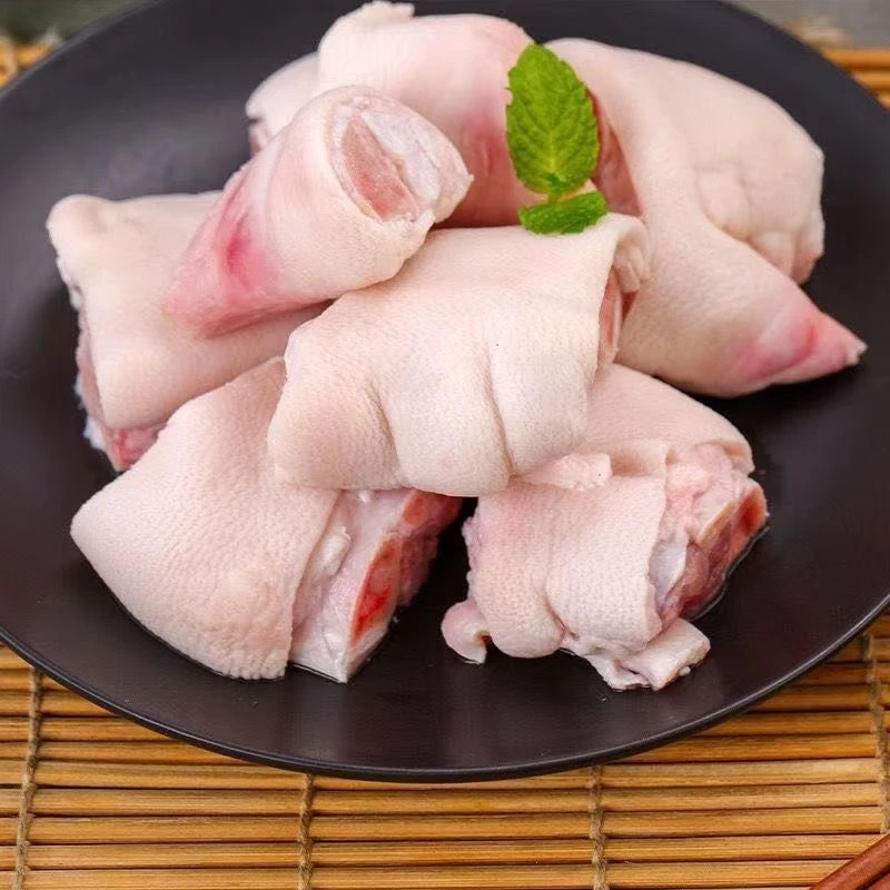 新鲜带皮原切猪蹄块农家新鲜猪蹄块