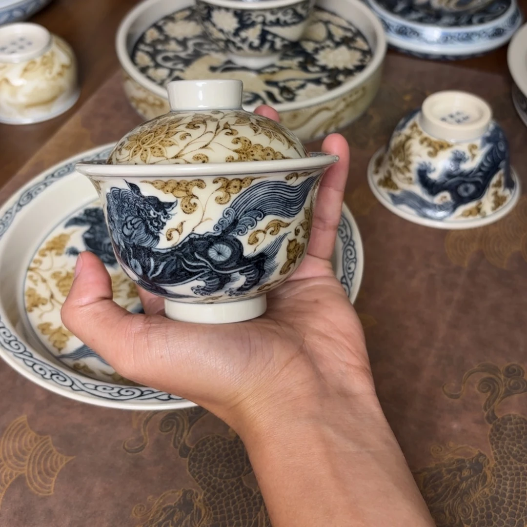 摆件景德镇手绘茶器