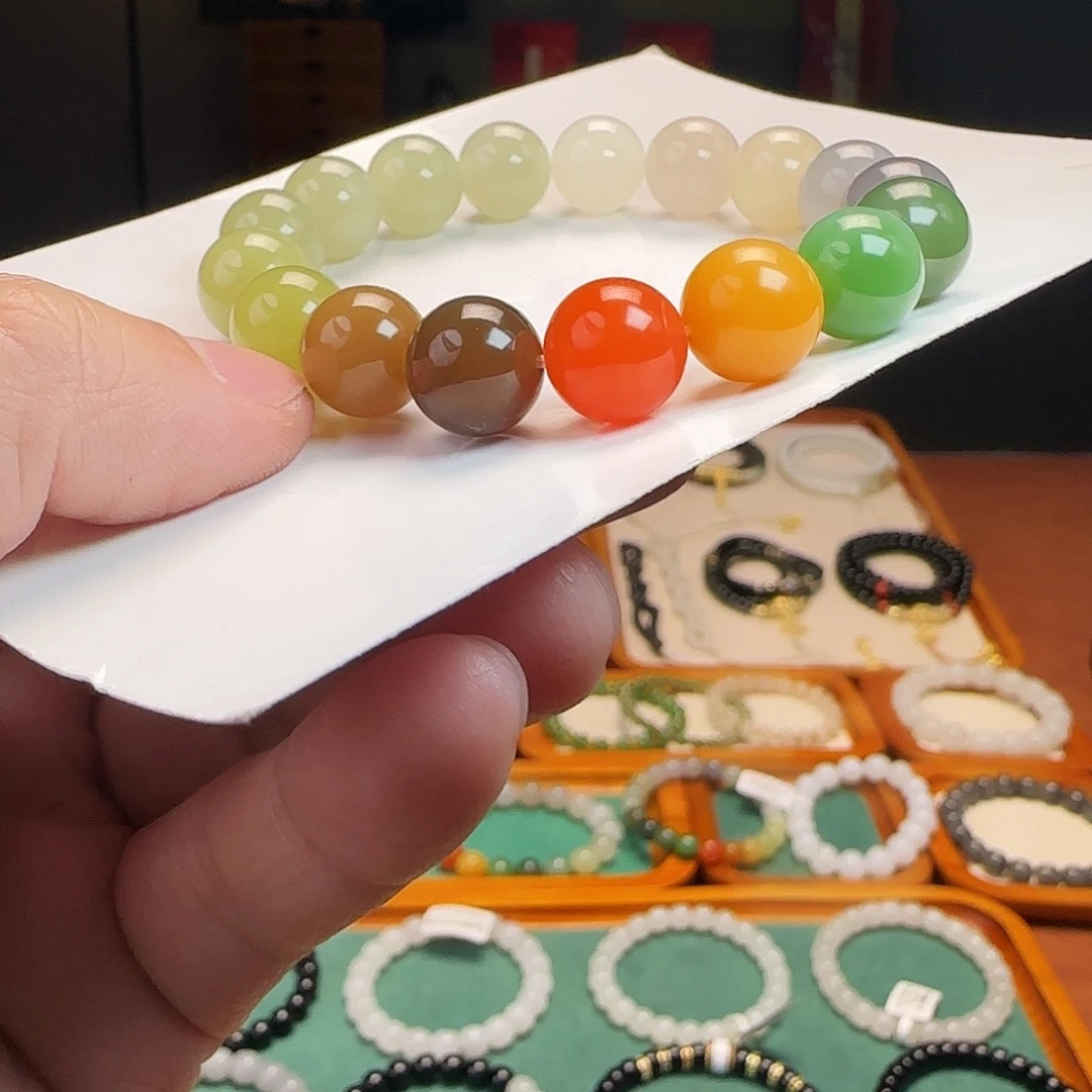 和田玉未镶嵌手链