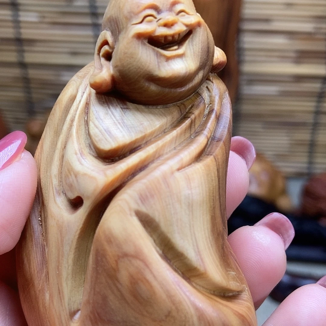 溪***水崖柏崖柏米勒手把件