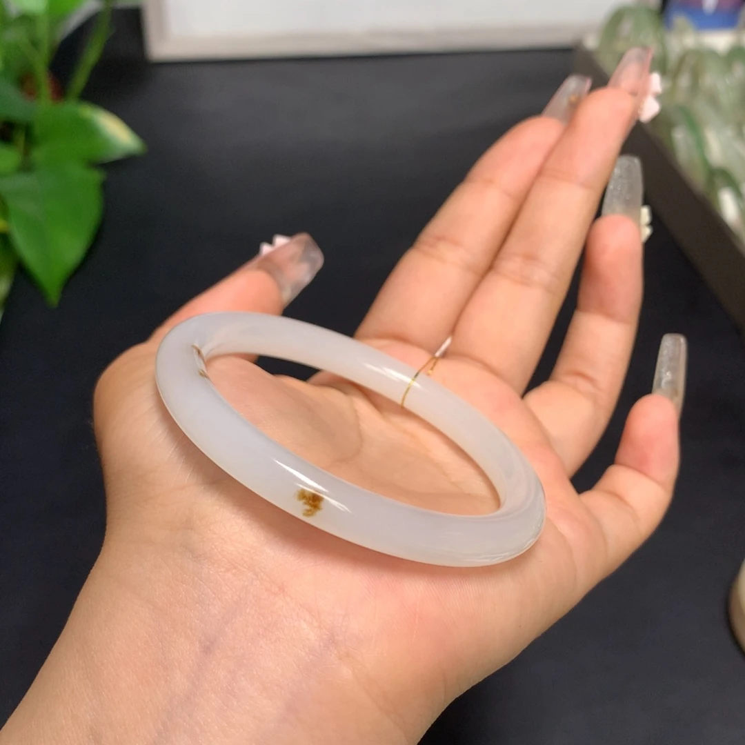 和田玉手镯未镶嵌55