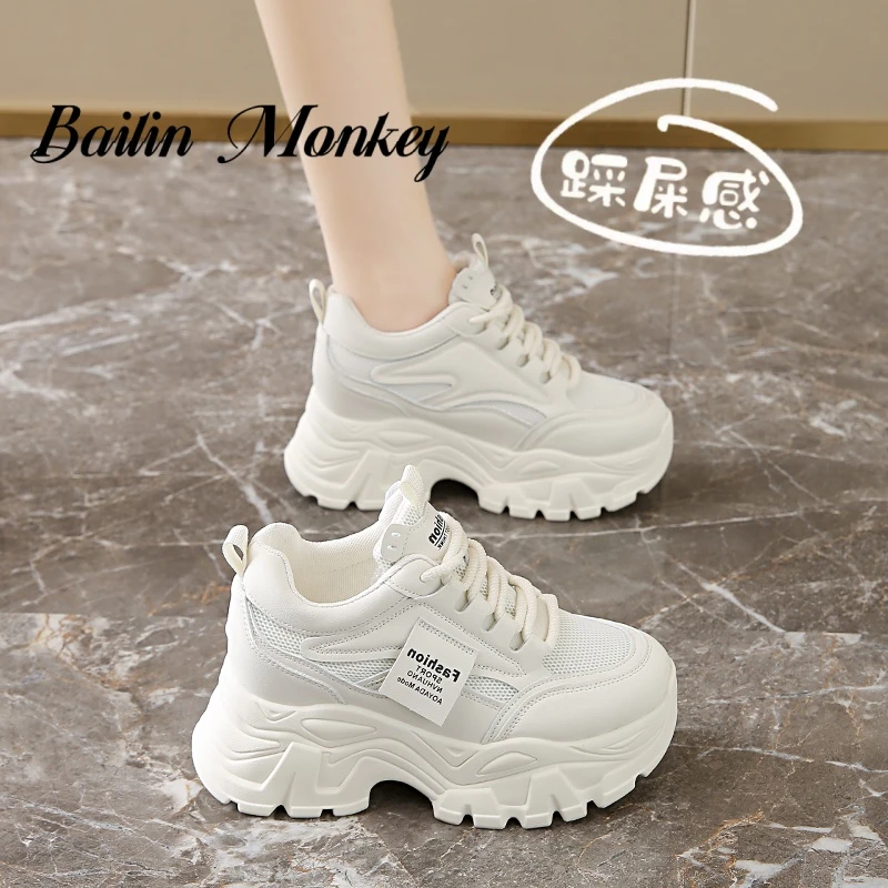 品牌透气ins小白鞋老爹鞋春季厚底运动鞋内增高厚底老爹鞋女女鞋