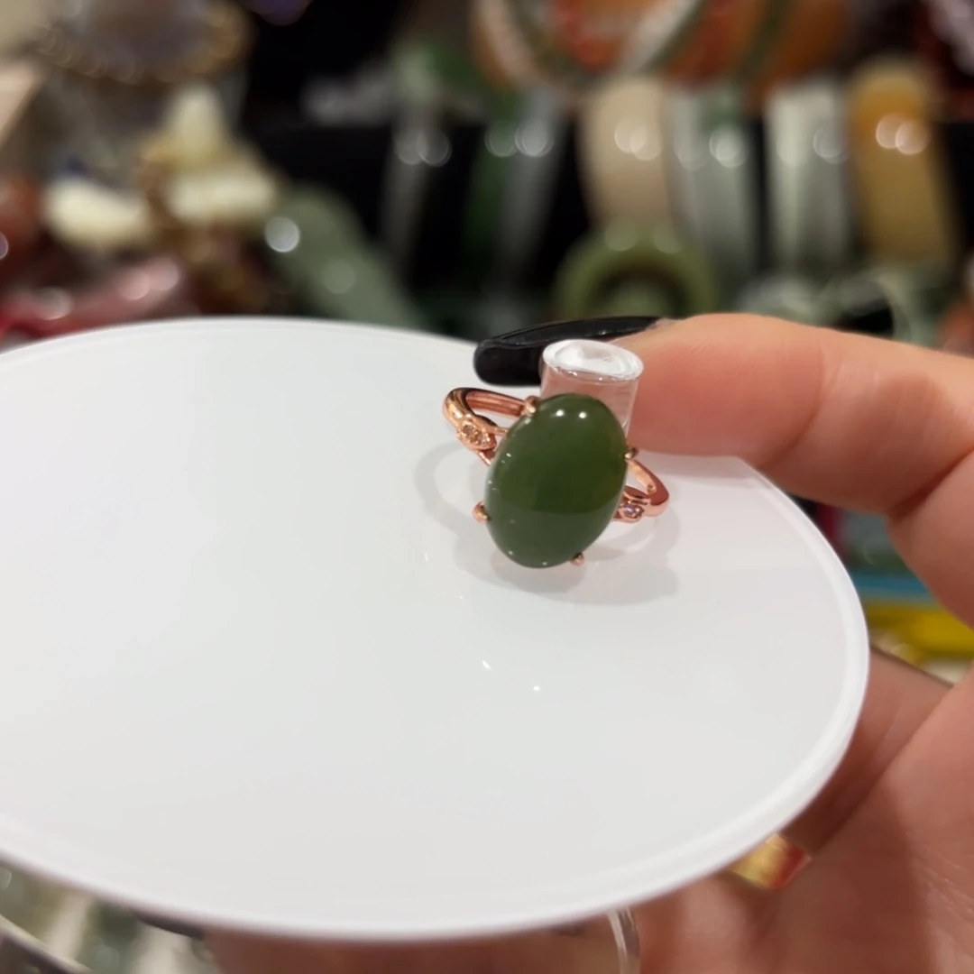 和田玉（碧玉）合金颈饰6287