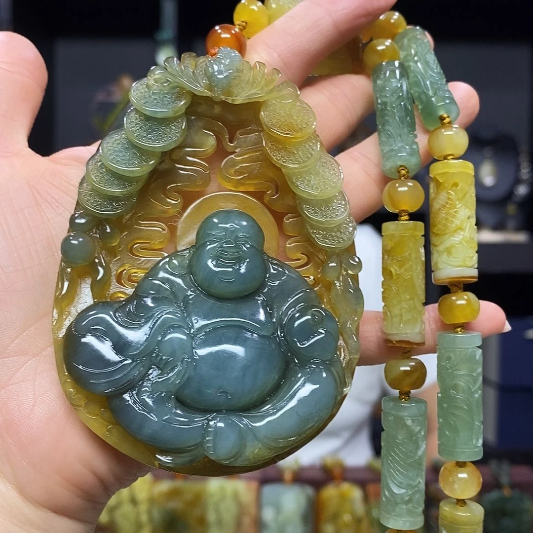 未镶嵌岫玉挂件吊坠