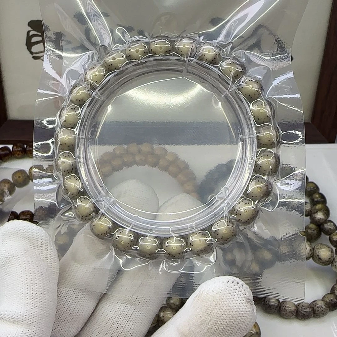 星月菩提手串卡9冰糖灰大眼散星