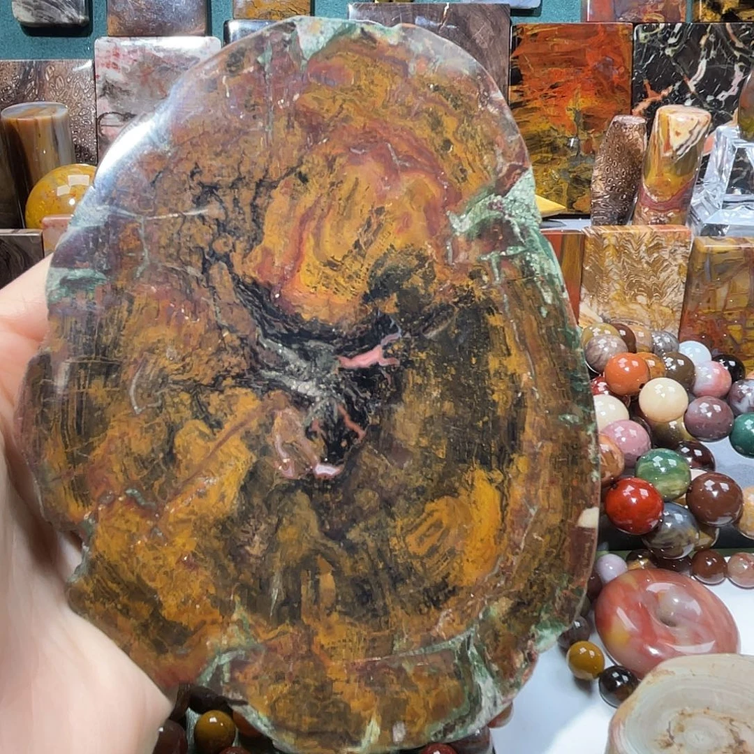 硅化玉未镶嵌天然北票硅化玉吊坠