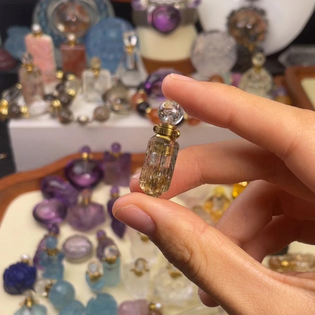 E***扰水晶颈饰未镶嵌天然水晶吊坠362