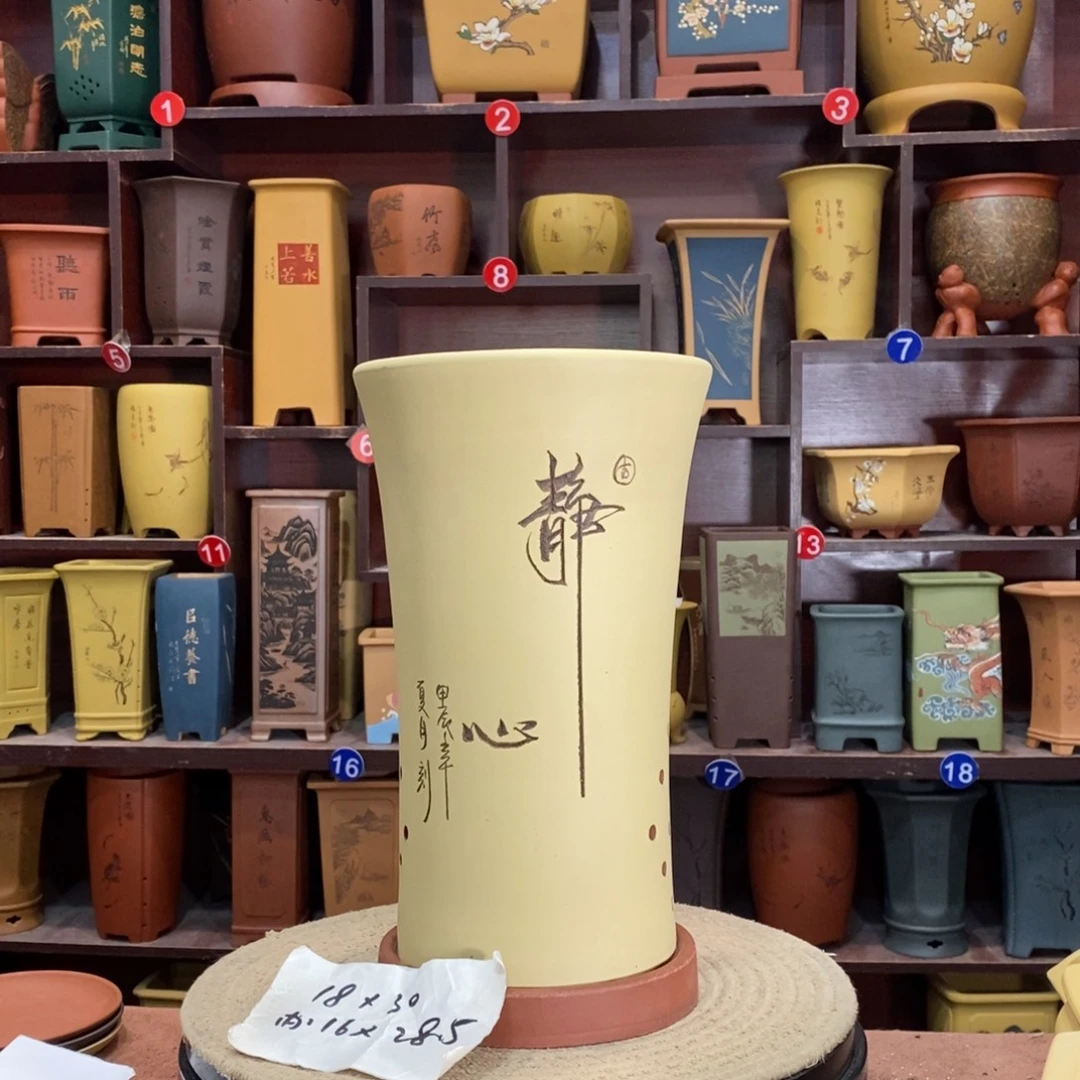 紫砂艺术紫砂花盆