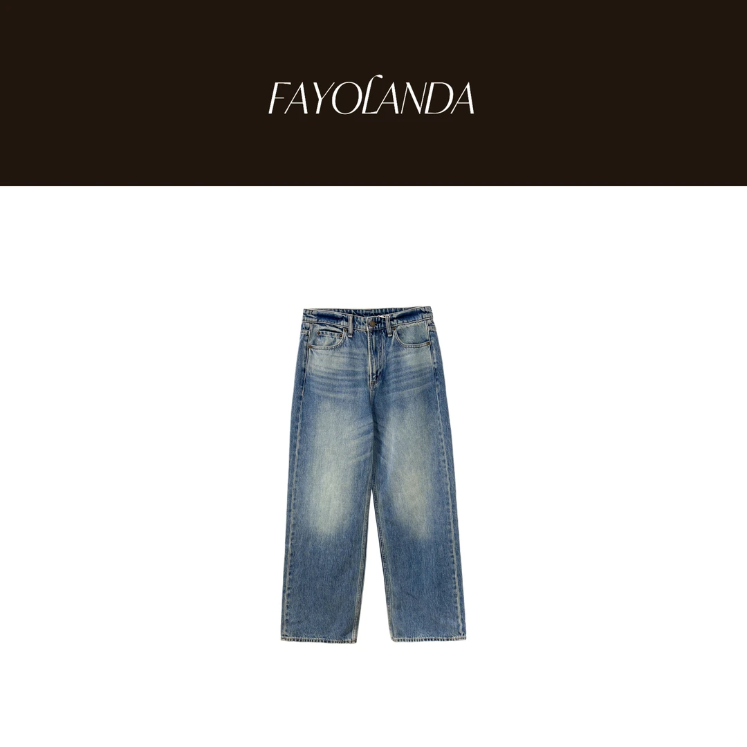FAY  丨水洗光影牛仔裤（6H2089）