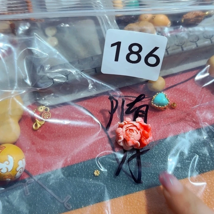 美***186天然小葫芦草里配件葫芦文玩
