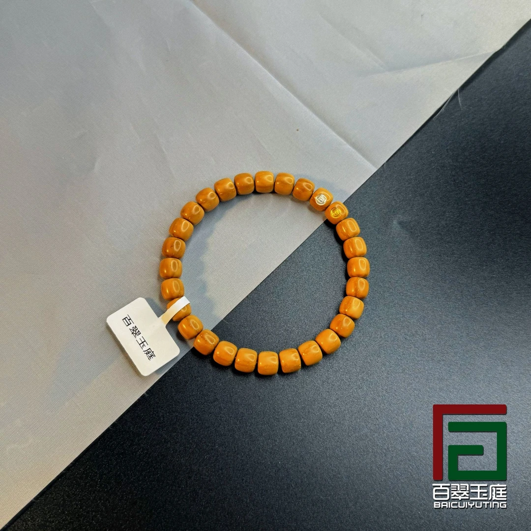 【小帅紫金鼠 百翠玉庭】1537 金银双标黄金甲小方块实心紫金鼠8mm