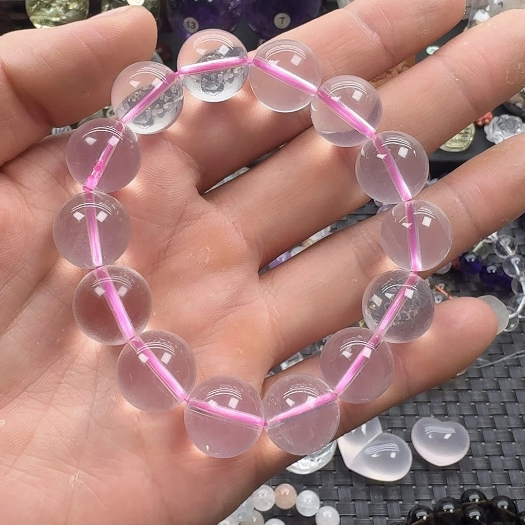 未镶嵌水晶颈饰粉水晶