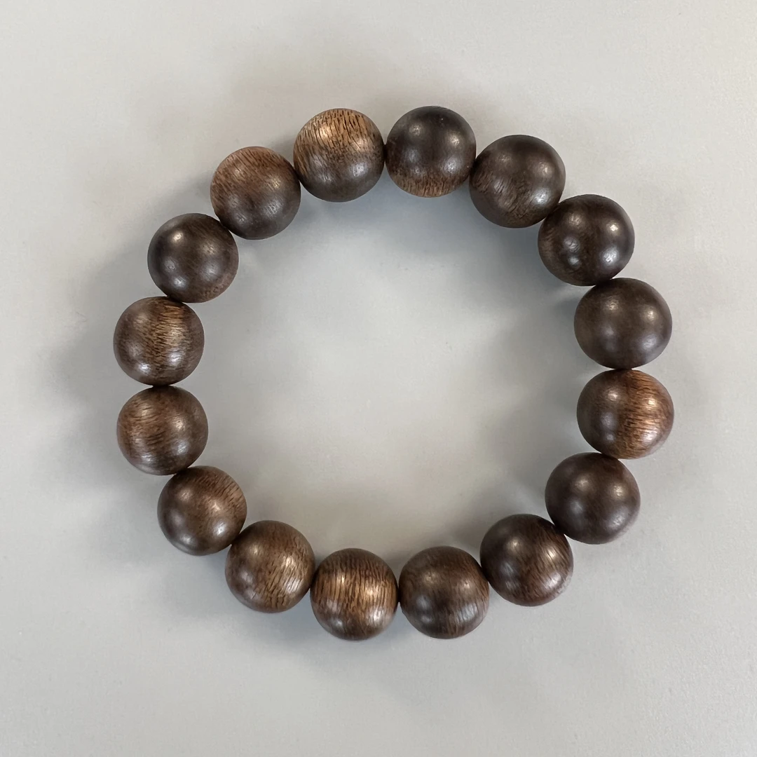 Z-206【正区达拉干蛇皮纹老料】沉香单圈约14mm、26.59g