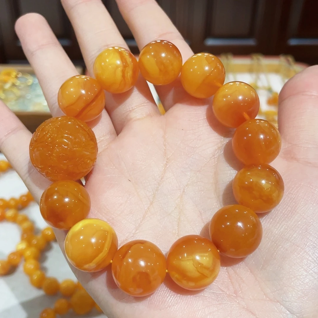 蜜蜡手链未镶嵌手串