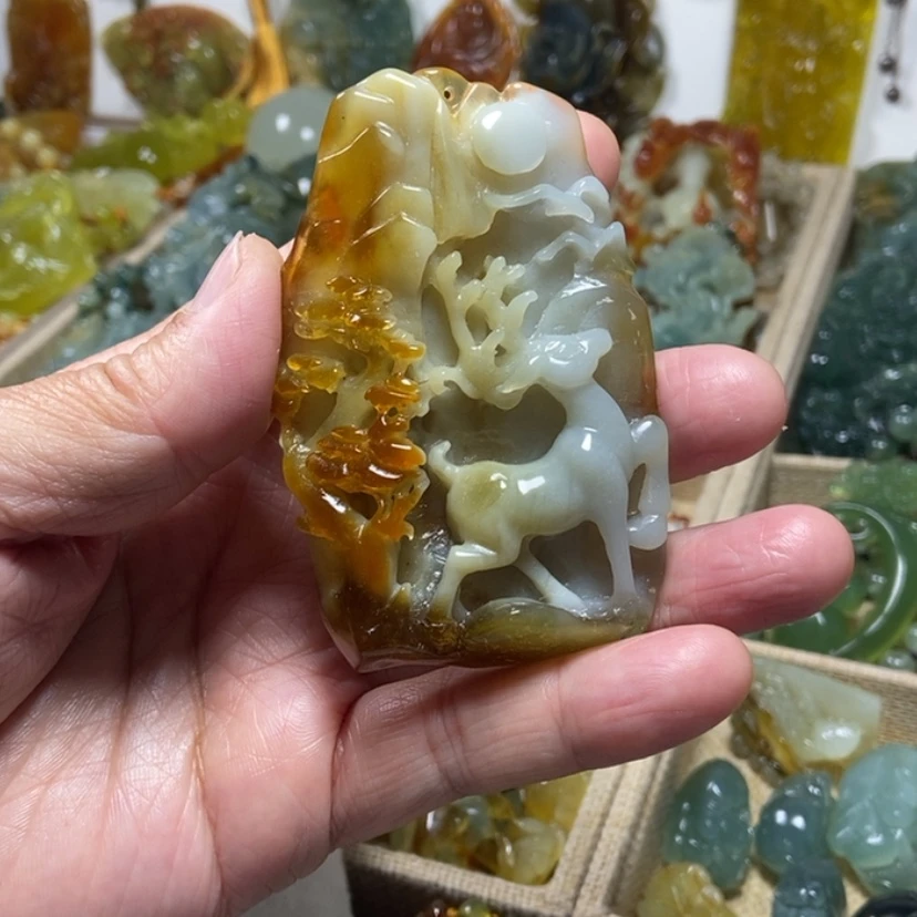 【闪购商品】未镶嵌蛇纹石玉颈饰