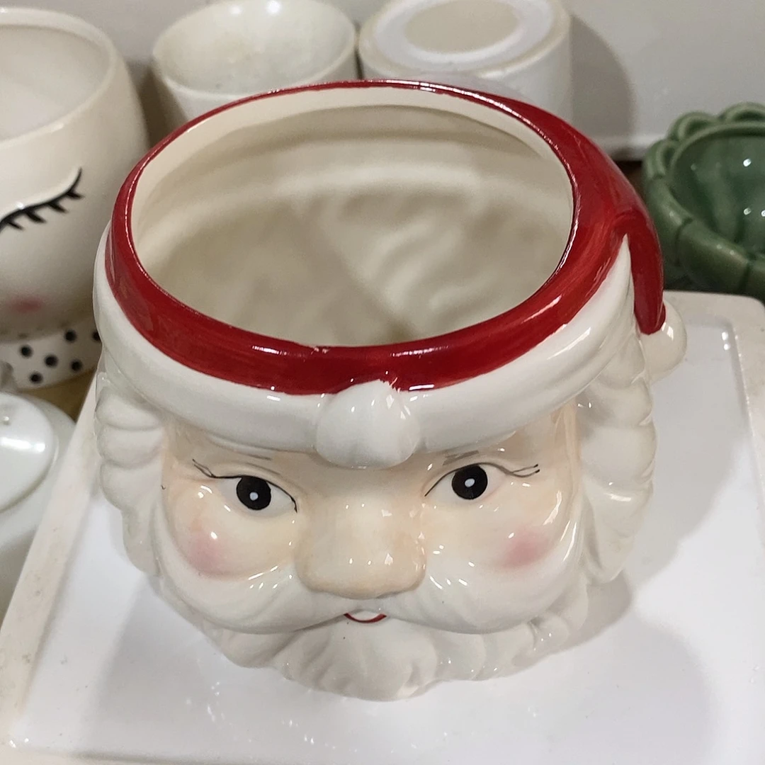 摆件陶盆有孔 瑕疵介意勿拍