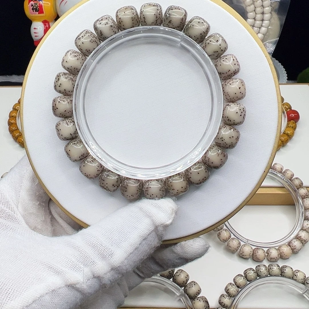 手串星月菩提全玉化冰糖10✖️9侧留白