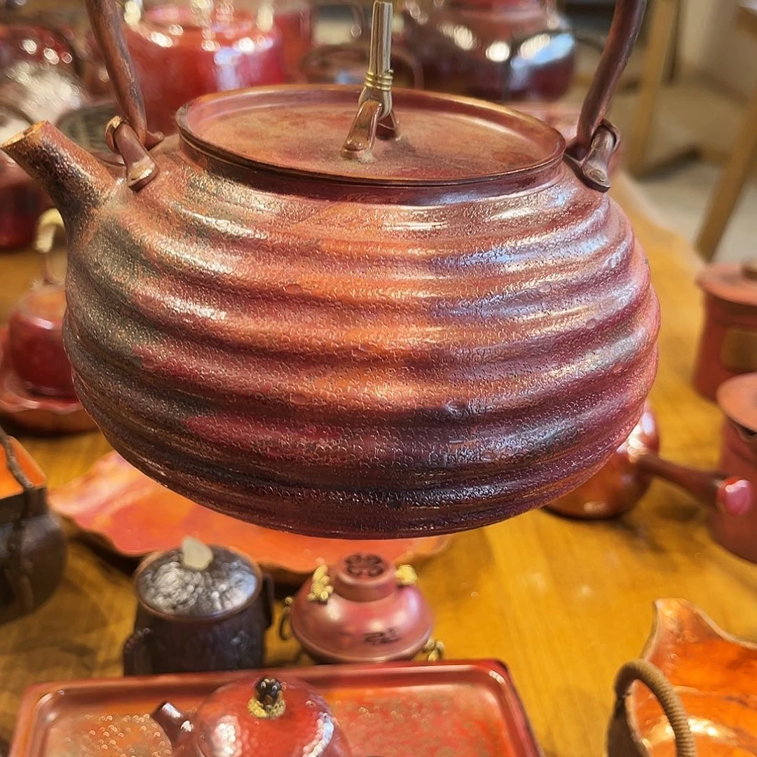 烽****）淬火色大壶海纳百川手工锻打工艺