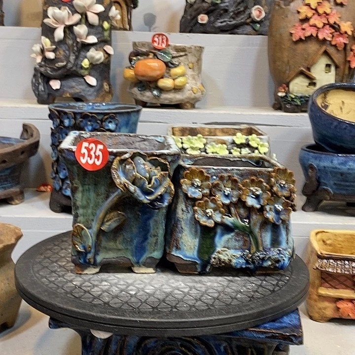 微瑕535 号陶然花器手工花盆