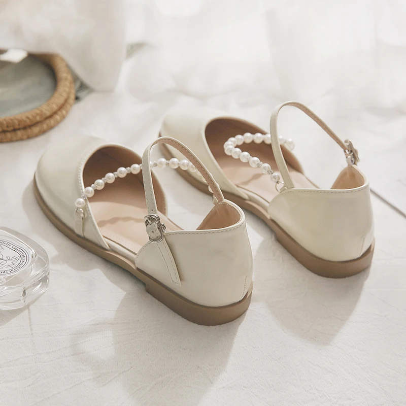 羊皮版~夏季配裙子的法式绝美包头凉鞋女仙女风中空单鞋2025新款