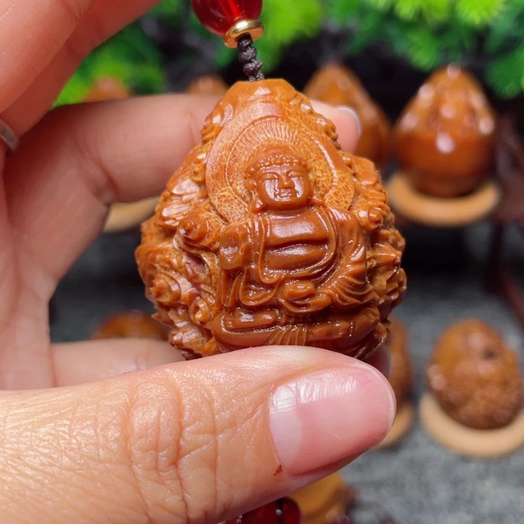 【闪购商品】橄榄核手串/手链九龙拜如来单子手把